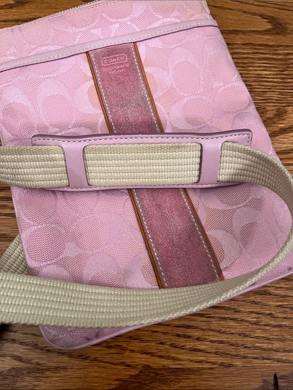 Coach Pink Signature Small Crossbody Bag - Picture 7 of 9
